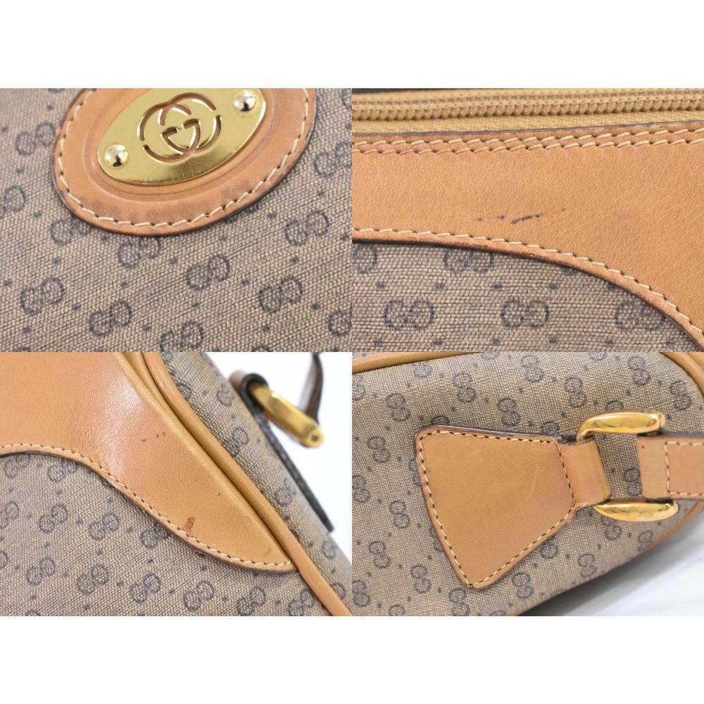 Gucci Bag Micro Brown Beige GG Shoulder - Picture 4 of 9
